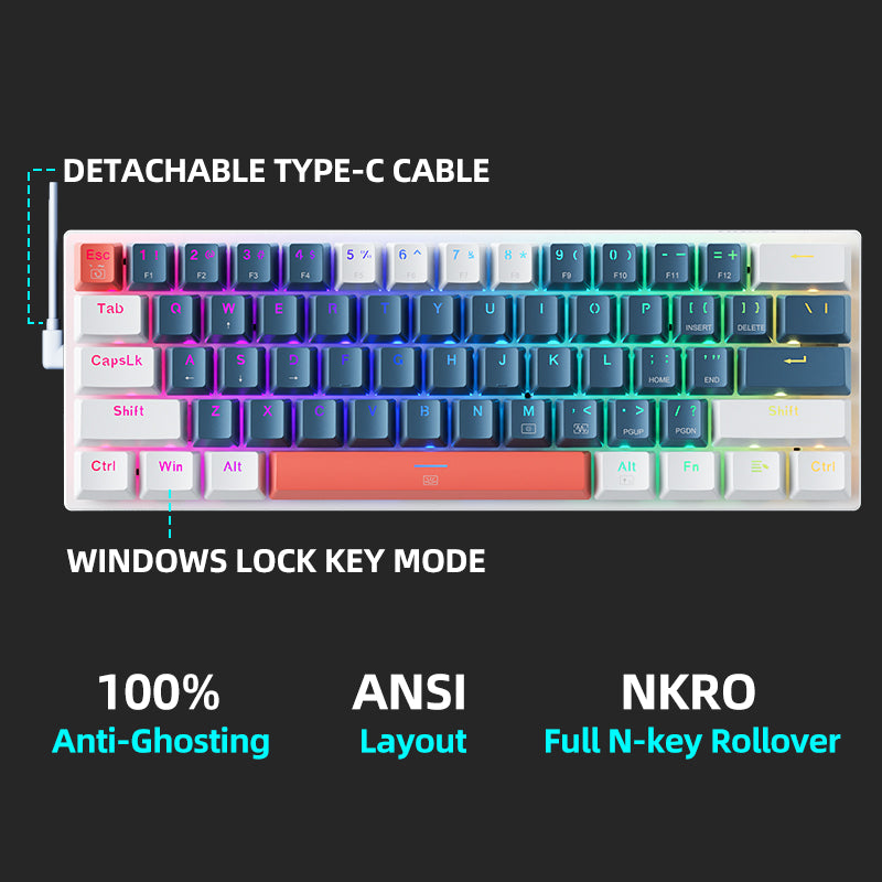 K500-B61 Wired Mechanical Keyboard