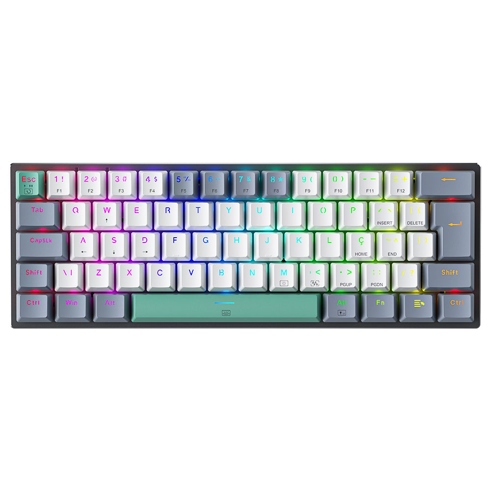 K500-B61 Wired Mechanical Keyboard - ABNT2 Layout