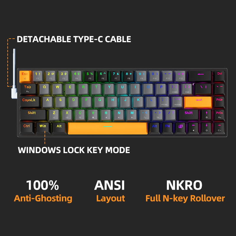 K500-B68 Mechanical Keyboard