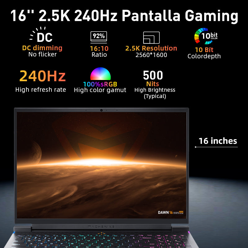 Machenike | Machenike L16 Gen 13 Intel (16”) Gaming Laptop