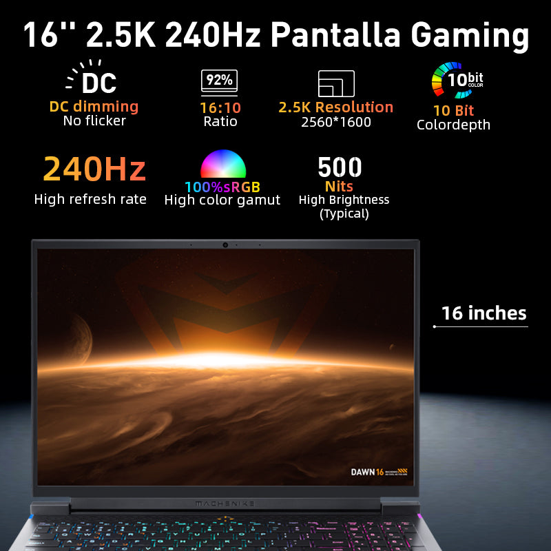 Machenike L16 Gen 13 Intel (16”) Gaming Laptop