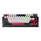 MACHENIKE KG75 Black-Red mechanical keyboard angle view