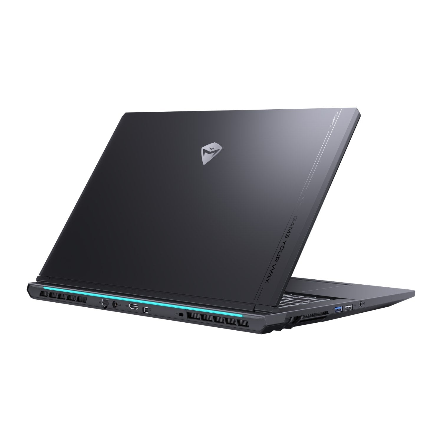 MACHENIKE L17 gaming laptop rear three-quarter view