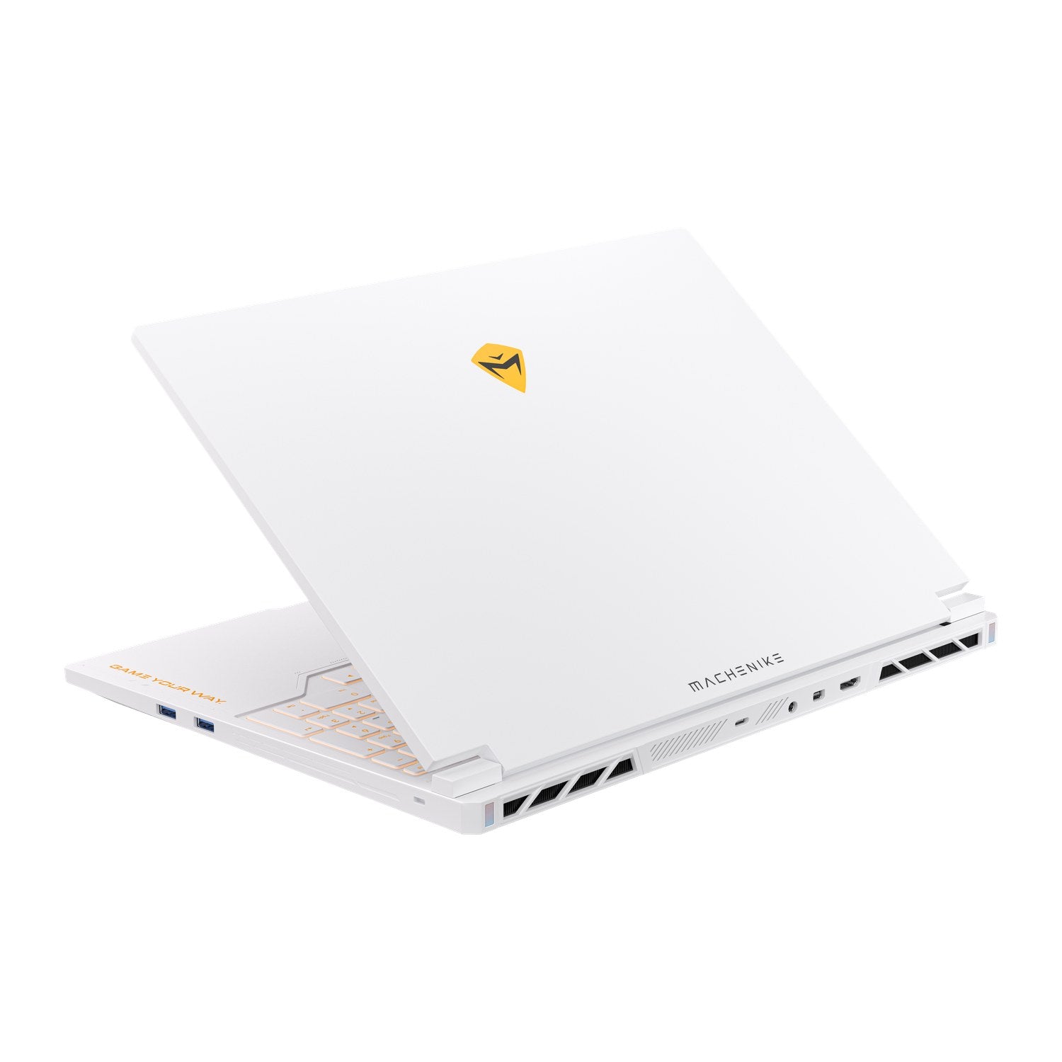 MACHENIKE Light 16 S Ultra gaming laptop rear three-quarter view