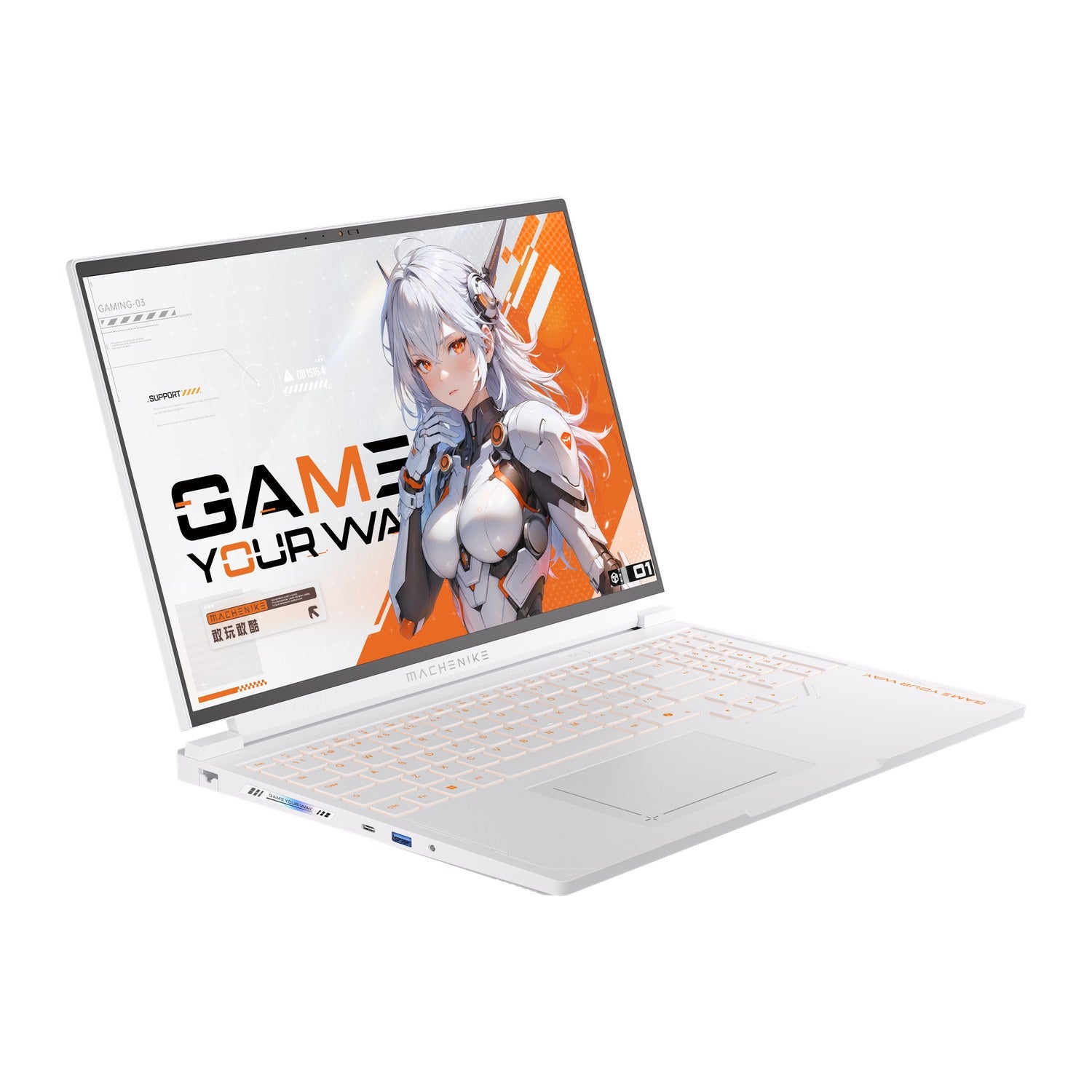 MACHENIKE Light 16 S Ultra gaming laptop right-front view