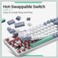 Teclado mecânico com fio K500