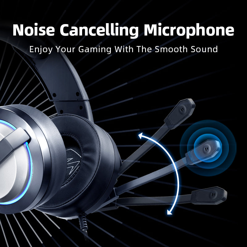 H300 - Auriculares inalámbricos Bluetooth con micrófono, auriculares sobre  la oreja con dongle USB y silencio, micrófono retráctil con cancelación de