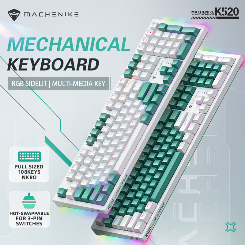 Machenike K520 Wired Mechanical Keyboard Machenike Official Store